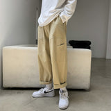 Men Sweatpants Men's Casual Pants Ins Trendy Wide-Leg Knickerbockers