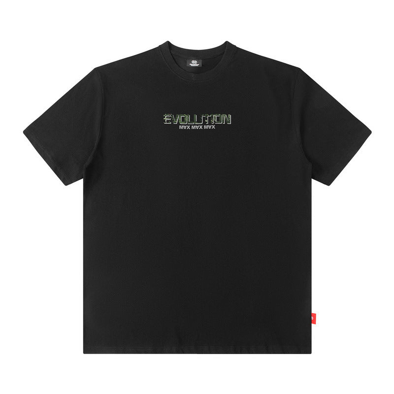 Men T Shirt Short Sleeve Men's Hip Hop Dark Printed Loose T-shirt