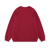 Men Hoodie Star Letters Printed Pullover Sweatshirt