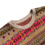 Kapital Sweater Kapital Vintage Pingtian Hehong Bone Skeleton round Neck Ethnic Style Vintage Sweater Pullover Sweater