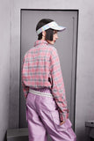 Unisex Jacket Autumn Plaid Embroidery Long Shirt