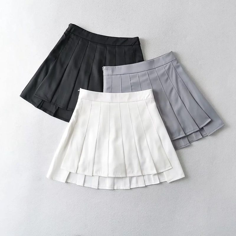 Women Skirt Pleated Skirt Skirt Skirt Female Preppy Style
