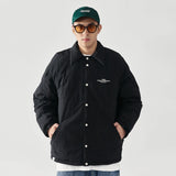 Men Cotton Padded Jacket Coat Winter Ins Cotton Padded Jacket Men's Jacket Casual Loose Letter Cotton Padded Coat