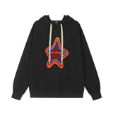 Men Hoodie Sweater Man Pair-Way Zipper Stitching Loose Cool Hoodie Autumn and Winter Clothing