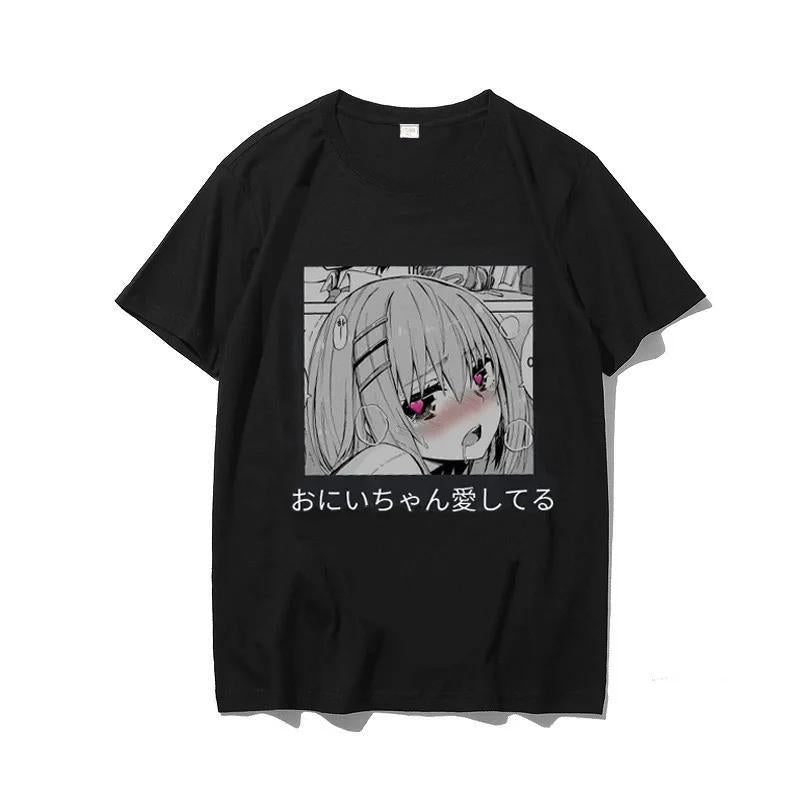 Summer Fashion Ins Retro Cartoon Graphic Print Women T-shirt