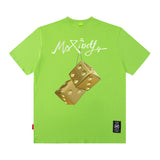 Men's T Shirt Printed Short-Sleeved T-shirt Men's and Women's Loose Style Ins Fashion Brand Loose