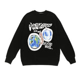 Men Long Sleeve Shirt Men and Women Hiphop Couple Hip Hop Retro Ins Top