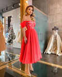 Slutty Wedding Dress Spring/Summer Red Swing Evening Dress