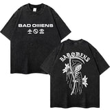 Bad Omens Rock Band Music Tour Washed T-shirts