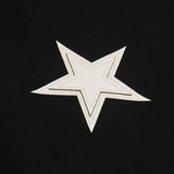 Men Hoodie Five-Pointed Star Patch Embroidered Hoodie Loose Casual Jacket Spring and Autumn