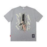 Men T Shirt Angel T-shirt Men's Short Sleeve Trendy Loose Couple Outfit