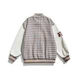 Unisex Jacket Autumn Tricolor Plaid Embroidered Jacket Women's Clothing