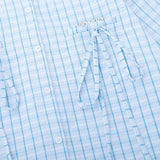 Men Long Sleeved T Shirt Spring and Autumn Yarn-Dyed Plaid Long Sleeve Shirt Men's Fashion Brand Bowknot Shirt