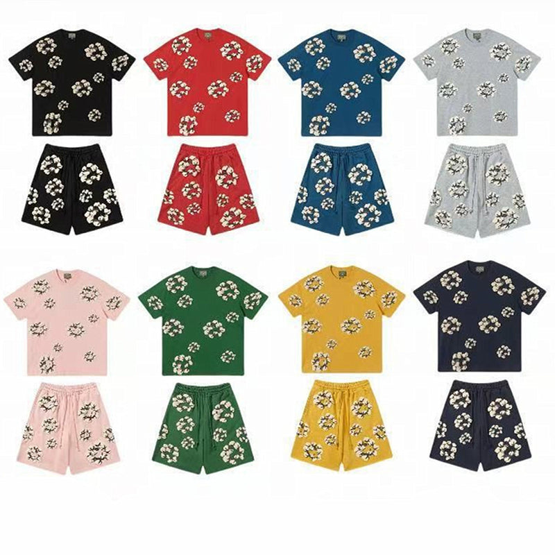 Denim Tears Shirt/Shorts (purchased Separately) Foam Print Short Sleeve T-Shirt