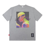 Men's T Shirt Printed Short-Sleeved T-shirt Men's and Women's American Retro Loose