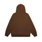 Men Fleece Lined Hoodie Fall/Winter Men's Hooded Sweater Ins Letter Print Hoodie Loose Casual
