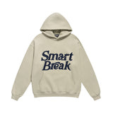 Men Fleece Lined Hoodie Autumn and Winter Embroidery Letter Hooded Sweater Men Oversize Loose Casual