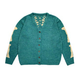 Kapital Sweater Kapital Vintage Hida and Macro V-neck Japanese Style Knitting Loose Cardigan Sweater