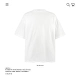 American vintage street T-shirt pure cotton retro men's summer loose half sleeve