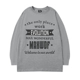 Men Long Sleeve Shirt Men's Trendy Brand Long Sleeve T-shirt Men's and Women's Hip Hop Casual Couple Base