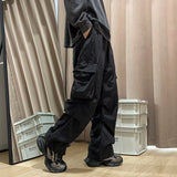 Men Sweatpants Overalls Men's Autumn Wide Leg Parachute Soldier Pants Loose
