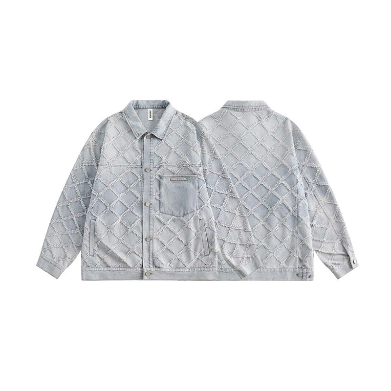 Unisex Jacket Autumn Water Washed Hole Jacket Coat for Women