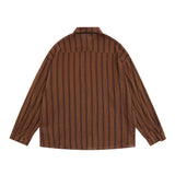 Men Long Sleeved T Shirt Long Sleeve Shirt Men's Loose Spring and Autumn Leisure Shirt Outer Wear Lapel Street