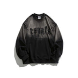 Unisex Sweatshirt Autumn Letters Gradient Pullover Sweater