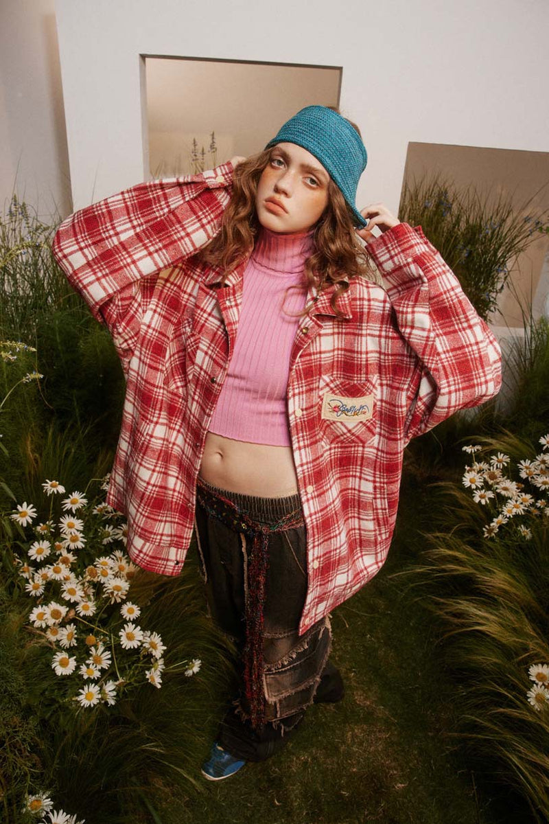 Unisex Jacket Fall Affixed Cloth Embroidered Flowery Jacket Women's Clothing