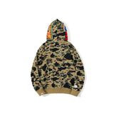Bathing Ape Shark Head Ape Head XINGX Camouflage Sweater Men's Casual Zip Coat