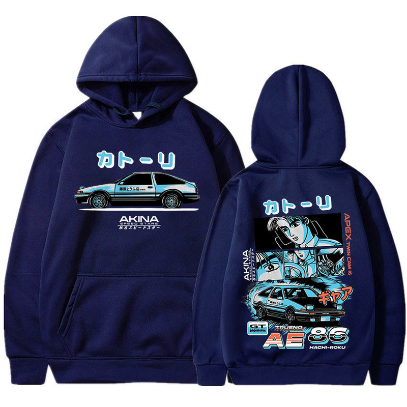 AE86 Auto Printed Hoodie Men's Movie Printed Hoodie Fashion