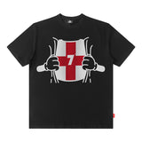 Men T Shirt Hip Hop Retro Short-Sleeved T-shirt Men's Loose Casual