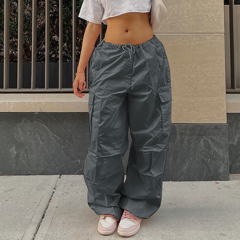 Women Pants Spring and Summer Loose All-Matching Work Clothes Casual Straight Pants