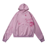 Unisex Vintage Hoodie Printed Sweater for Men and Women Casual Loose