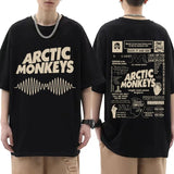 Arctic Monkeys Tour Graphic T Shirts Men's Hip Hop Retro