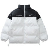 Men Cotton Mixed Jacket Coat Pattern Cotton Coat Jacket Men's Winter Loose Stitching Thickening