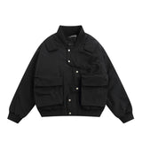 Men Cotton Padded Jacket Men's Thickened Warm Cotton Coat Jacket Baseball Uniform