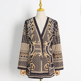 Frankie Shop Hourglass Blazer Vintage Bubble Beads Women's Printed Wear Coat