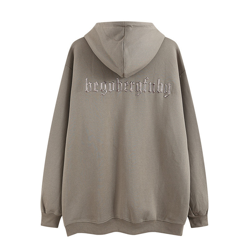Men Hoodie Hooded Cardigan Sweater Coat