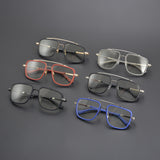 CHH Chrome Hearts Glasses Double Beam Big Face Titanium Frame Myopia Glasses Frame