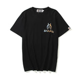 Bathing Ape T Shirt Summer Short Sleeve Letter Print Round Neck Pullover T-shirt