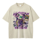 Anime Yu Gi Oh T Shirts Oversized Vintage Washed