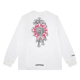 Chh Chrome Heart Long Sleeve Shirt Unisex Fashion Loose Long Sleeve Shirt