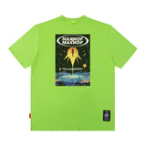 Men T Shirt Cartoon Printed Short-Sleeved T-shirt Men and Women Street Cotton Casual