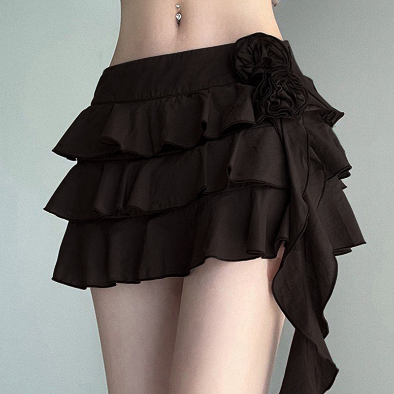 Women Skirt Spring Ribbon Girl Youth Short Skirt