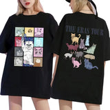 2024 The Eras Tour Cat Printed T-Shirt Women's Fashion