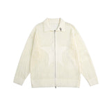 Unisex Sweatshirt Autumn V-neck Cardigan Knitted Sweater