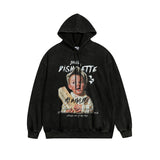 Men Long Sleeve Shirt Printed Hoodie Men and Women Hip Hop Retro Couple Hoodie