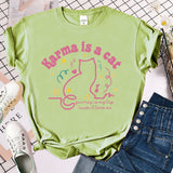 Karma Is A Cat T Shirt Midnights Retro T-Shirt