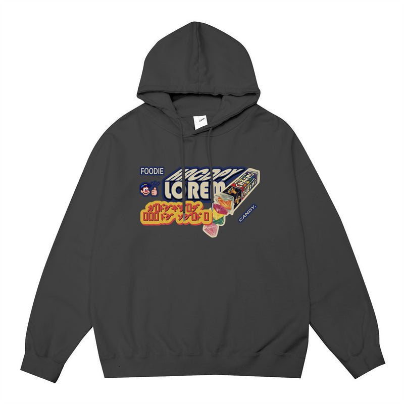 Men Hoodie Letter Hooded Pullover Men Autumn and Winter Loose Casual